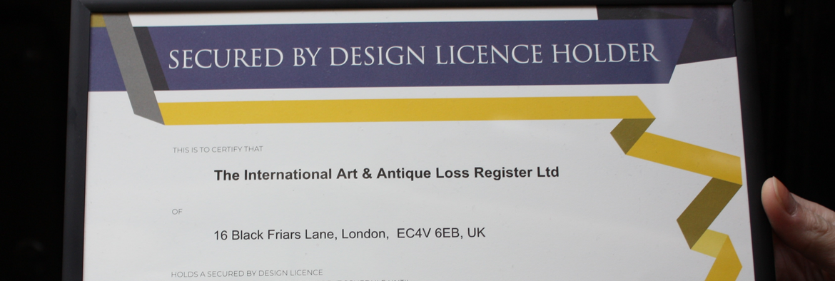 The International Art and Antiques Loss Register joins Secured by Design