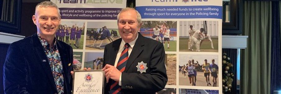 Compliance Manager Ken nets top award for his long service to police football